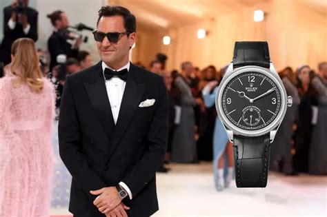 roger federer rolex ad 2015|roger federer met gala.